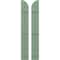 Ekena Millwork Americraft 2-Board (3 Batten) Wood Joined Board-n-Batten Shutters w/ Arch Top, ARW401BQ207X77TGH, PR ARW401BQ207X77TGH - alternate 1